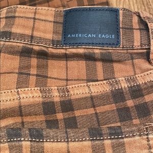 AE plaid jeans